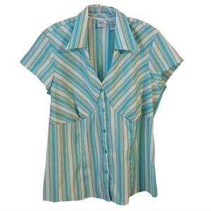 Giorgio Fiorlini Striped Top Size 14/16W